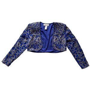 Niteline Blue and Silver Embellished Jacket